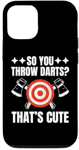 iPhone 13 Pro Axe Throwing Art For Men Women Dart Ax Thrower Hatchet Case