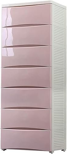 SHANYAYALI Aufbewahrungsschrank, Spind, Kindergarderobe, große Kapazität, Schubladentyp, mehrschichtiger Kunststoff, geeignet für Wohnzimmer, Schlafzimmer, Kinderzimmer (Rosa, 6 Ebenen)