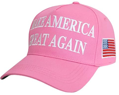 eBoutik - Rosa MAGA American Baseball Cap - USA 45-47th President Donald Trump Make America Great Slogan Hut Ostern - Fasching Frauen 4. Juli