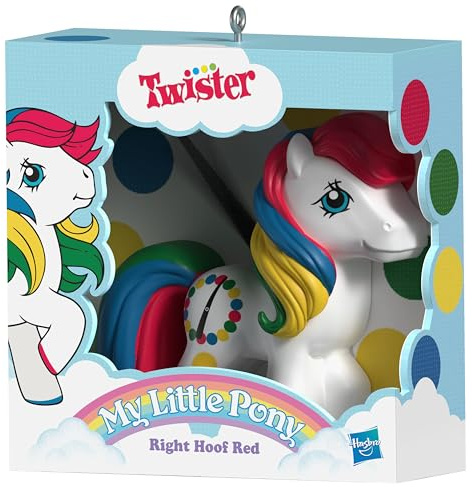 Hallmark Keepsake Hasbro Weihnachtsschmuck 2025, My Little Pony Retro Twister Right Hoof Red, Nostalgie Geschenke
