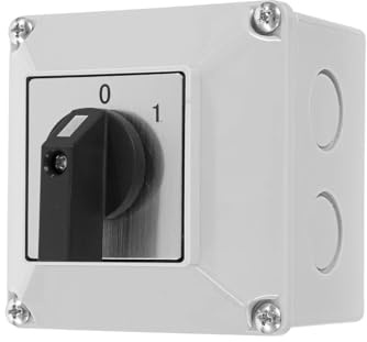 Onpira® Universal Nockenschalter mit Gehäuse – Drehschalter/Wechselschalter – 7 Modelle zur Auswahl – Robuste Ausführung für Industrie & Werkstatt – Vielseitig einsetzbar (JYW29-20/1 C02)
