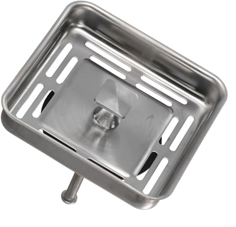 Escurridor Cuadrado para Fregadero, 79 mm, tapón Fregadero Cocina Acero Inoxidable, tapón de Poste para Fregadero de Cocina y baño, para Drenaje y Filtro en el Agujero de fregaderos de Cocina y baño