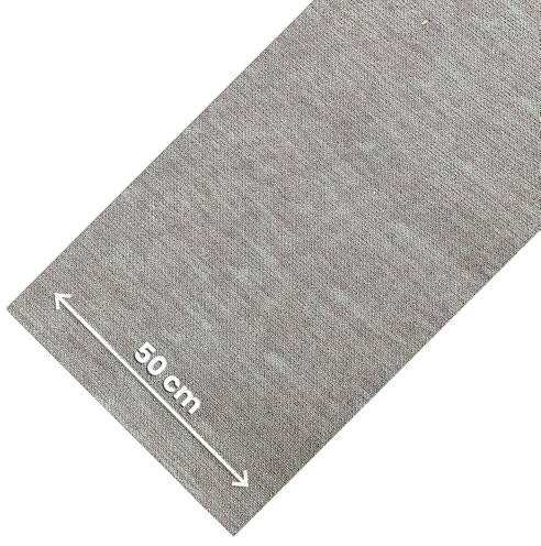 OLIVO.shop Tappeto Cucina Antiscivolo Lavabile, Passatoia Cucina e Corridoio, Tinta Unita Effetto Rattan, al Metro, Passatoia Cucina ROTOLO REFLEX (GRIGIO, 50x180 cm)