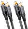 CAKOBLE 3m usb c cable,2-Pack[20Gbps,100W,4K@144Hz] USB 3.2 Cable Compatible Thunderbolt 4 Cable/Thunderbolt 3 5K@60Hz usb c monitor For iPhone16,MacBook,Hub,Dock,SSD,eGPU,Laptops,Display