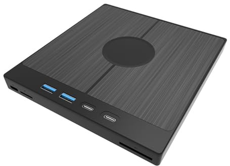 Whltzf Externes DVDs pour Ordinateur Portable USB3.0 USB C DVDs Player pour Ordinateur Portable ROM Disk Disk Portable DVDs Burners Rom Drive
