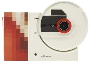 Wadakada CD Music Record Player Retro Style Wall Mounted with Remote Control for Home Audio Red