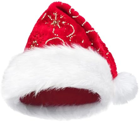 Weihnachtsmütze – warme Kopfbedeckung Zubehör | Lustige Weihnachtsmütze für Reisen, Party, gesellschaftliches Treffen, Themen-Event, Winter, Outdoor, Indoor, Feier, Aktivität, Foto-Requisite
