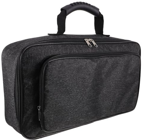 LIGIGWASH Gitarrenpedal-aufbewahrungskoffer Hartschalen-pedalboard-case Stoßfester Transportkoffer für Effektpedale Instrumenten-schutzkoffer mit Tragegriff