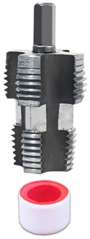 Strumento Per Creare Fili in PVC Per Trapano Elettrico Infila Tubi in Plastica 1/2 Pollice 3/4 Pollici Filettatura PVC Muore Infila Manutenzione Impianti Idraulici Domestici