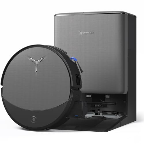 ECOVACS DEEBOT T90 Pro Omni Aspirateur Robot Laveur, 30 000 Pa, Recharge PowerBoost, OZMO Roller 3.0 avec TruEdge 3.0, Distribution Automatique de Solution de Nettoyage, Agent IA YIKO, Noir