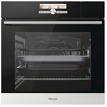Hisense BS5545AG - Forno a vapore 100% + Multifunzione Classe A+, Grande capacità 73L, Sonda termica, Contenitore d'acqua 1,3L, Guida telescopica inclusa, chiusura morbida, porta blindata ultra fredda