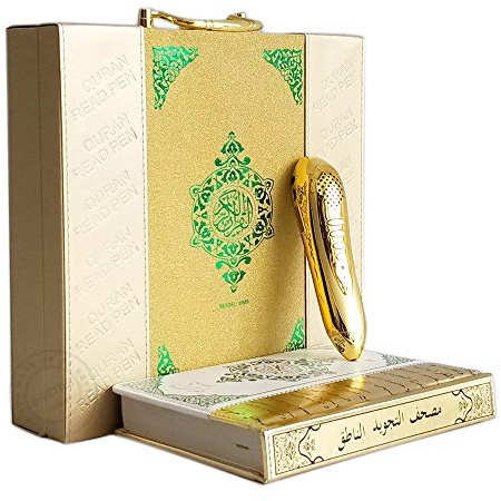Digital Quran Read Pen High End Gold Pen Professional Islamic Word by Word Quran Reader with Urdu Translation MP3 Player