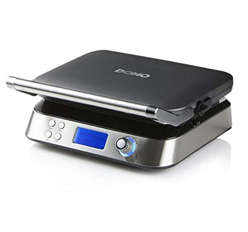 DOMO DO9219W Waffeleisen 'Waffle Genius' - Quadratische Waffeln 5x5-1600W – Edelstahl