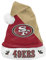 FOCO San Francisco 49ers NFL 2021 Colorblock Santa Hat - Stück