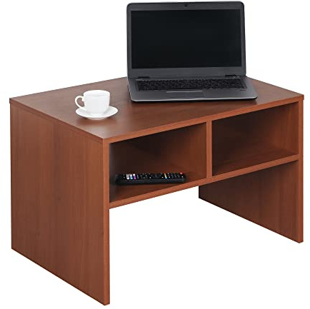 RICOO Couchtisch mit Stauraum 65 x 45 x 45 cm Wohnzimmertisch für Couch Eiche Rustikal – WM097-ER Tisch Wohnzimmer Tisch Sofatisch Coffee Table