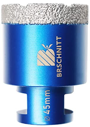 Diamond Drill Bit 45mm,BRSCHNITT 1pc M14 Vacuum Brazed Diamond Tip Drill Bit for Tile Porcelain Stoneware Ceramic Marble Granite Drilling,Suitable For Angle Grinders
