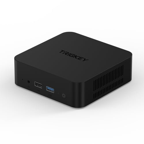 TRIGKEY Mini PC K-N100, Intel N100(fino a 3,4GHz), 16GB di RAM DDR4, 500GB di SSD PCIe M.2, Mini PC Desktop Computer Supporta Max 4K 60Hz Doppio Display HDMI/USB3.2 *3/WiFi5/BT5.0, Ufficio/Istruzione