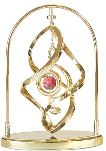 P.Emme Chiave di Violino Girevole Gold CRYSTOCRAFT BOMBONIERE Diploma Conservatorio Laurea Musica