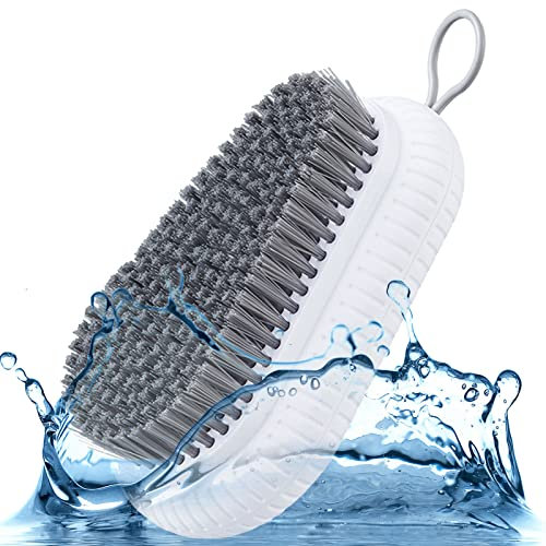 Dubbulon Handbürste - Modische hängende Fingernagel-Peelingbürste mit Schlaufe - Vielseitige Nagelpeelingbürste für Erwachsene und Kinder für Maniküre, Pediküre, Zehen, Fingernägel