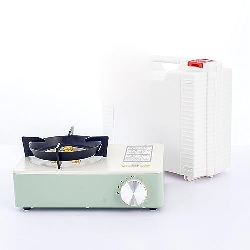 PRUJOY Estufa para Acampar Quemador de Gas Estufa de Gas de Cocina portátil de fácil Uso, Estufa de Gas butano, Cocina para Acampar al Aire Libre (B)