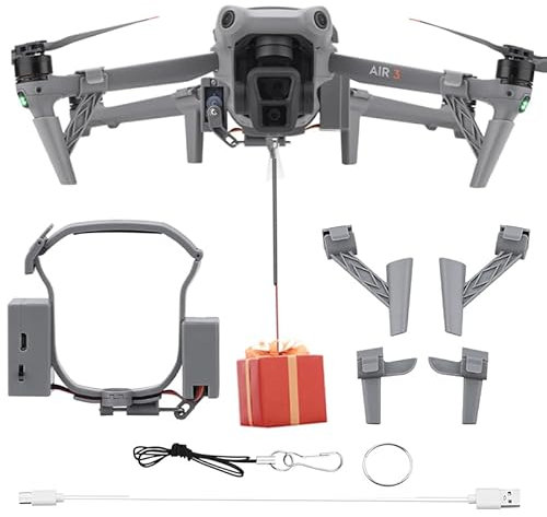 BeisDirect Drone Airdrop System per DJI AIR 3 Accessori, Payload/Consegna/Trasporto Dispositivo di Rilascio di Goccia per DJI Air Aerial Gift Thrower Accessori