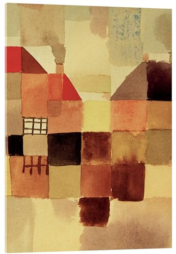 Posterlounge Nördlicher Ort Acrylglasbild | 50 x 70 cm von Paul Klee Braun Wandbilder Wanddeko