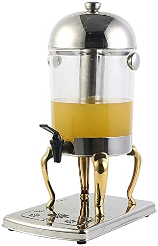 Dispensador de Bebidas Dispensador de Cerveza, Barril de Cerveza Dispensador de Cerveza con Enfriador Dispensador de Bebidas Grande de Acero Inoxidable Soporte para pies Dorado Dispensador de Ce