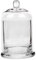 Baoblaze Cloche Glass Dome Candle Holder Glass Cloche Dome with Base,Wedding Glass Bell Cover Candle Jar Cup for Candy,Snack Nuts Cake, clear