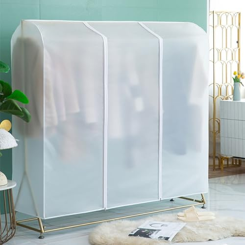 Transparente Kleiderständer Abdeckung Mit Reißverschluss Anti-Staub Abdeckung Kleiderständer Kleidersack Staubschutz Wasserdicht Kleiderbügel schutzhülle für Kleiderstange ( Größe : 120*50*150cm )