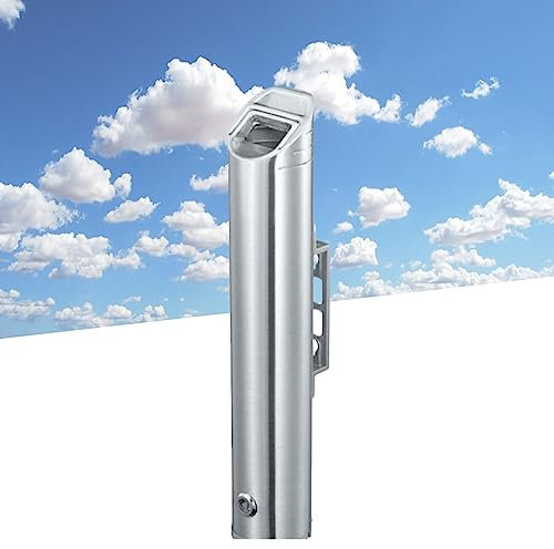 Standaschenbecher für Draußen，Aschenbecher für Draussen， An der Wand montierter Zigarettenbehälter aus Metall für den Außenbereich für den Garten, das Haus und