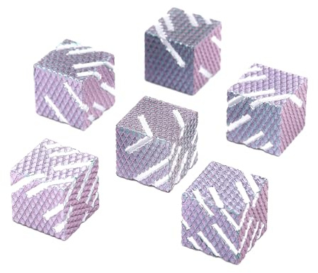 DND Dadi a 6 facce in lega di zinco in metallo per giochi di ruolo con design a scala di drago a colori sfumati per Dungeons and Dragons, giochi da tavolo fantasy (Ls-Grad Green Pink)