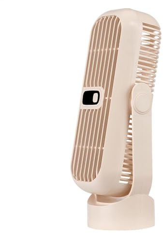 Ventilateur de bureau - Ventilateur de table rechargeable | Ventilateur de refroidissement à 360 degrés | Ventilateur électrique pour table | Refroidisseur électrique rouge | Ventilateur de