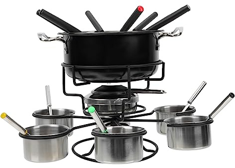 VALICLUD 1Set Fondue Pot for Chocolate Cheese and Stick Heating Cookware for Household Use Easy to Clean and Stain Resistant