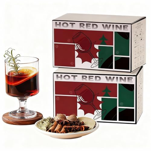 Collection D'épices Authentiques pour Vin Chaud, Mélange de 6 Épices (cannelle, Clou de Girofle, Anis Étoilé), Vin Chaud Artisanal, Grogs et Cidre Épicé, 12 Sachets Gourmands de 15g