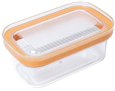 NVOQILIN Butter Cutter Dish with Lid Multipurpose Butter Cutter Box Dishwasher Safe Cheese Storage Container