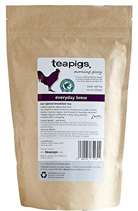 teapigs Everyday Brew Loose Leaf Black Tea, 250g | All Natural, No Nasties, Big Leaves, Big Flavour, Plant-Based Tea Temples, Recyclable Paperboard Pack, 250g Resealable Pouch