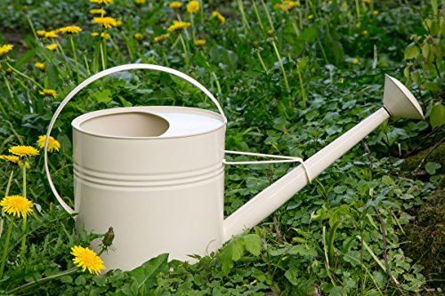 Gießkanne 10 Liter Creme Metall Verzinkt Zink Kanne 1015 Wasserkanne
