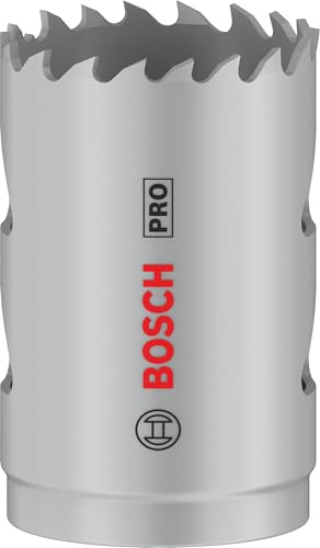 Bosch 1x PRO Multi Material Lochsäge, 35 mm, mit Gewinde | für Weichholz, Trockenbauwand, Ø 35 mm, Professional Zubehör Bohrmaschine