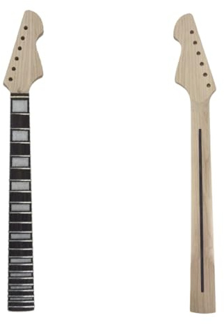 yinfente 24inch Guitar Neck 22fret Maple Fretboard Black Block Inlay DIY Guitar Replacement