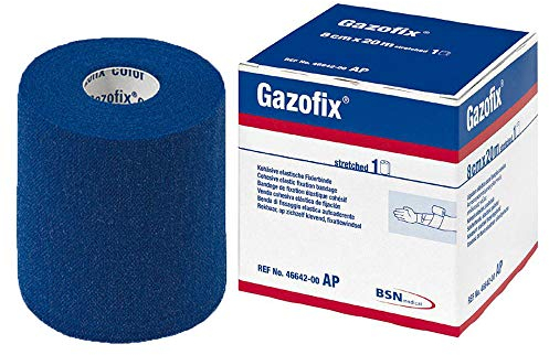Gazofix Color Fixierbinde Kohäsiv 8 Cmx20 m Blau
