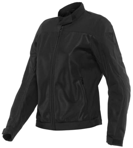 Dainese Sevilla Air Lady Tex Jacket, Motorradjacke Sommer, Damen, Schwarz/Schwarz, 54