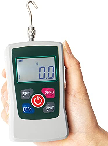Beslands AMF-500 Digital Force Meter Push and Pull Tester Dynamometer Pressure Push Meter Portable Measuring Units N kg lb Oz
