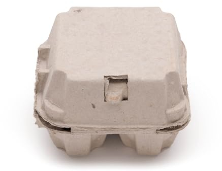 eivolution EcoPack Eierkartons für Hühnereier S, M, L 116 Stück - Biologisch abbaubar stapelbar - Umweltfreundliche Verpackung für sicheren Eiertransport