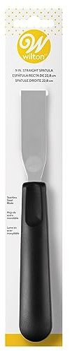 Wilton Espátula Negra Recta, 22,8 cm