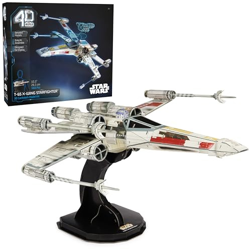 4D Build Star Wars T-65 X-Wing Starfighter 3D Puzzle Model Kit for Adults