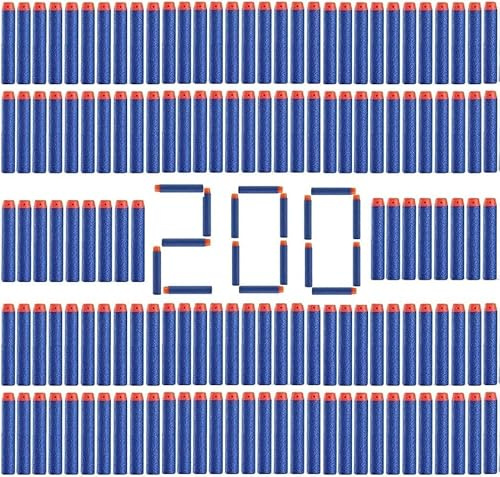 200 Nerf Pfeile Darts - für N-Strike Elite Serie Blaster Spielzeugpistole - Blau 7,2 cm Munitionspackung