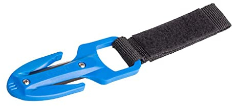 pistro Safety and Scuba Diver Twin Line Cutter mit Hartplastik-Taucher, Surf-Schneidewerkzeug, Blau