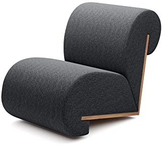 DomiMeble moderner Sessel “Mona” einzigartiges Design, Relaxsessel für Wohnzimmer Loungesessel Stuhl Polstersessel Lesesessel Ohrensessel (Catch Me 27)