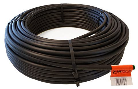 Grow Insane 25m LDPE 13mm Garden Irrigation Supply Pipe - Black (1/2 inch-13mm ID)