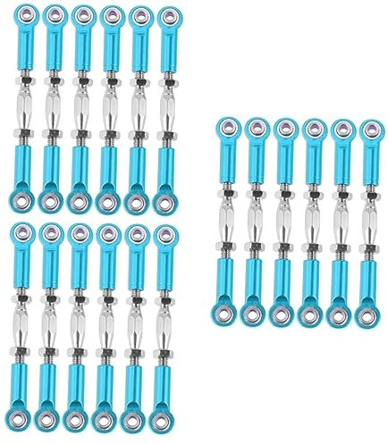TOYANDONA 18pcs Aluminum Turnbuckle Rod Linkage for Rc Car Parts Truck Rc Accessories Easy Install Upgrade Kit